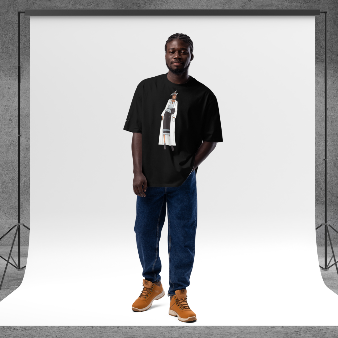 Noir Chic Oversized Unisex T-Shirt