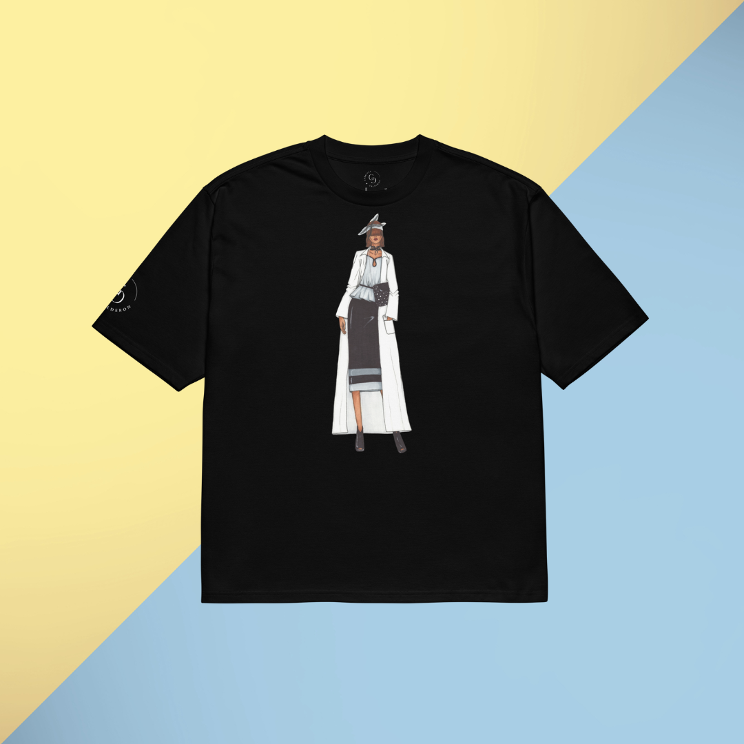 Noir Chic Oversized Unisex T-Shirt