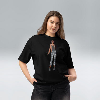 Power Plaid Oversized Unisex T-Shirt