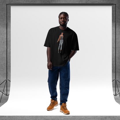 Power Plaid Oversized Unisex T-Shirt