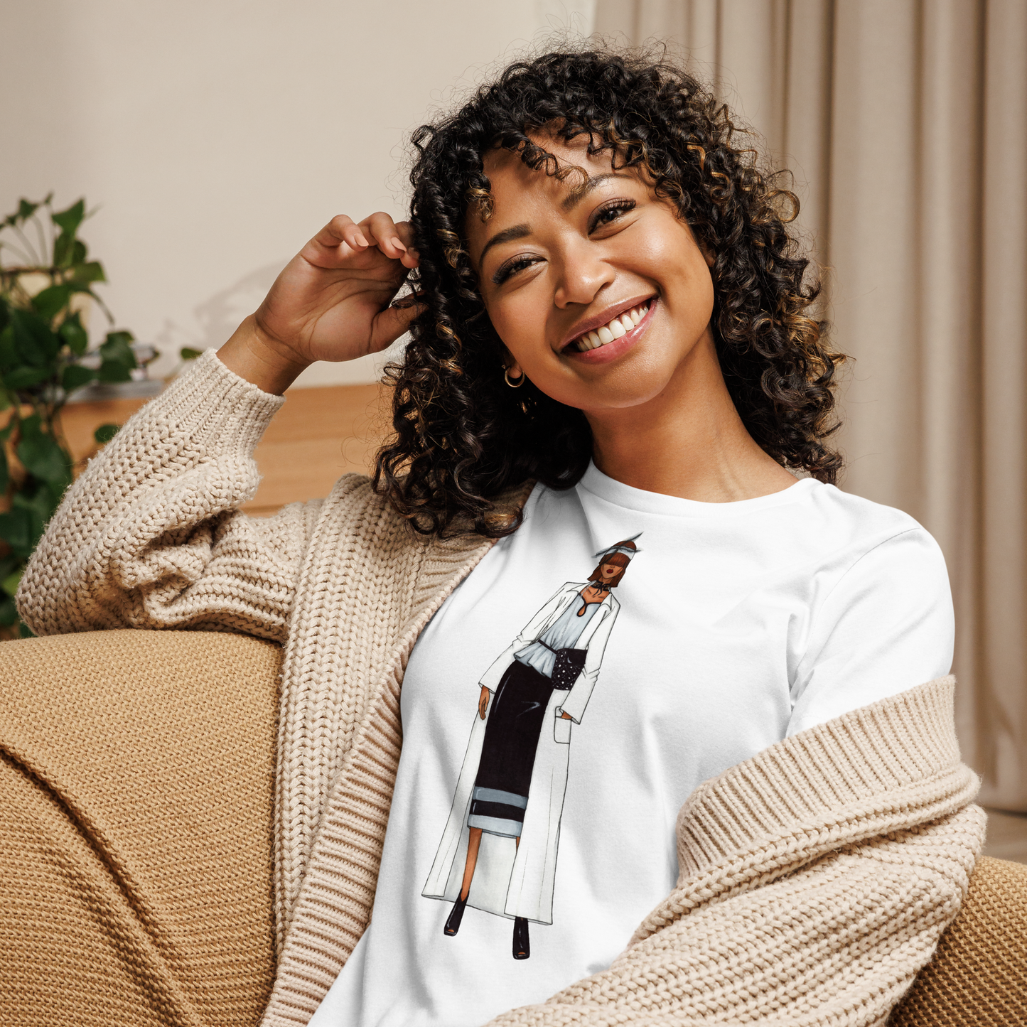 Noir Chic T-Shirt Mujer